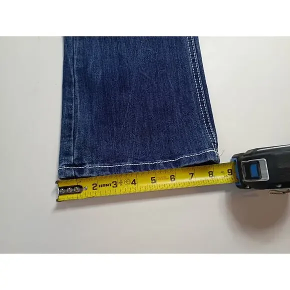 Revolt Women's Blue Denim Jeans - Size 6 - Rhinestone - Picture 5 of 7